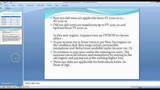 Income Tax Rates for FY 2020-21