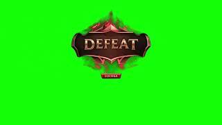 League of Legends - Defeat - Green Screen