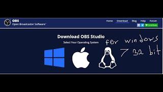 how install obs studio for windows 7 32bit