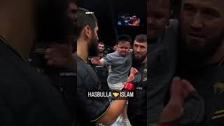 Hasbulla daps up Islam after his big win  #shorts