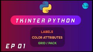 Tkinter Python Tutorial [2020] | Python GUI Using Tkinter | Labels/color attributes/pack | Ep 1