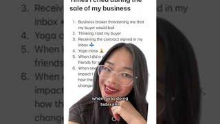 Selling my business made me cry