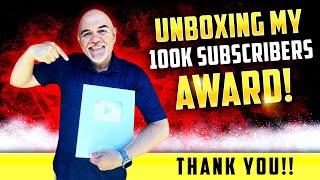 Unboxing My "100k Subscribers" Youtube Award