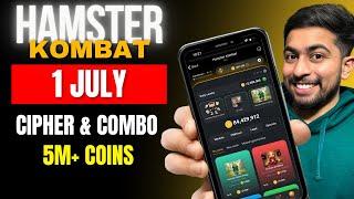 Hamster Kombat Daily Combo Card & Cipher Code Today - 1 July