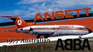 Ansett Australia 727-77 that carried the Band ABBA across Australia in 1977