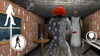 Playing As “Clown” From Death Park Game In Granny 1.8 Old House Mod Manu Gameplay