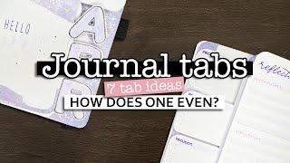 7 ways to make tab dividers in your journal 