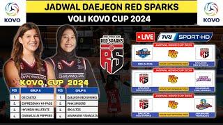 Jadwal Red Sparks (Megawati Hangestri) Kovo Cup 2024 - Red Sparks vs Pink Spiders - Live TVRI Sports