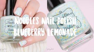 POLISH PICKUP NOODLES NAIL POLISH BLUEBERRY LEMONADE LIVE SWATCH JODISPOLISH