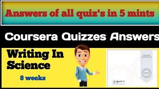 Coursera quizzes answers course writing in the sciences | All Quizzes answers of Coursera  in 5