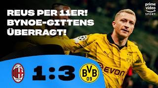 BVB zieht ins Achtelfinale ein! | AC Mailand 1:3 Borussia Dortmund | Highlights - Champions League