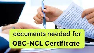 Documents Needed for OBC Certificate [in TAMIL]