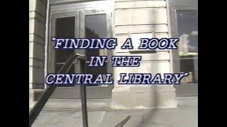 Finding A Book at Central Library