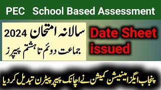 Paper Pattern Changed by PEC 2024 | Final Term Date Sheet 2024 | How to generate papers annual exams