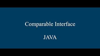 Comparable Interface : Sort a List of Objects #Java