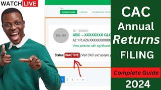 How to file annual return on CAC [ Annual filing for NGO, Company and Business Name ]