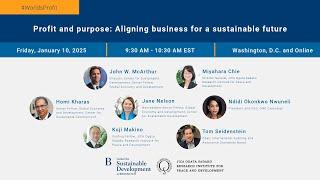 Profit and purpose: Aligning business for a sustainable future