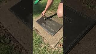 Bronze Headstone Cleaning Tutorial