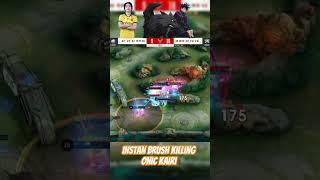 Onic Kairi Julian Instan Brush Damage for Triple Kill #shorts #mobilelegends #mpl #mplid #fnaticonic