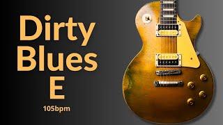 Dirty Blues Rock Guitar Backing Track in E Major