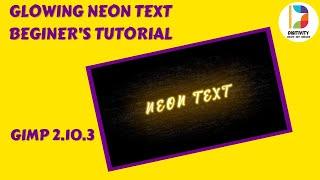 Glowing Neon Text Effect | GIMP Tutorial | How To Create Neon Glow Effect