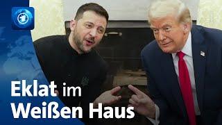 Eklat im Weißen Haus: Trump und Selenskyj brechen Treffen ab