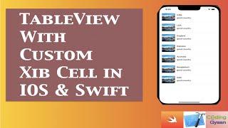 How use custom tableView Xib Cell in iOS ?