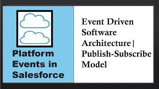 Platform Events in Salesforce : Event Driven Software Architecture| Publish-Subscribe Model