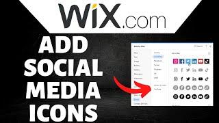 How To Add Social Media Icon To Wix Website