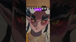 AlexMz| Drawing the upper Moon  #drawing #kimetsunoyaiba #demonslayer  #shorts