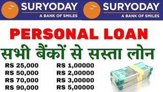 Suryoday Small finance bank Personal loan interest rate suryoday bank se personal loan kaise le