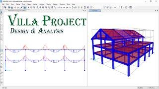 Villa Project (Design & Analysis)- SAP2000.