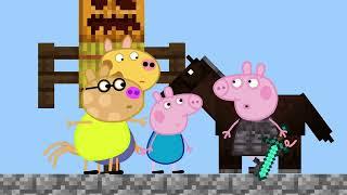 Peppa VS Minecraft Parte 4 Wither Storm destroy Minecraft