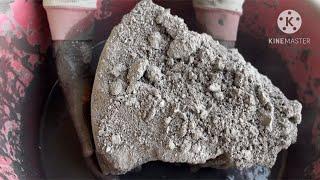 Pure cement big chunks crumbling in water #cement