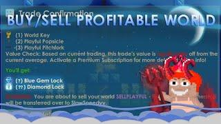 2BGLS CLEAN PROFIT! (BUY/SELL Profitable World) No Clickbait - GrowTopia