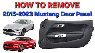 How To Remove 2015-2023 Mustang Door Panel