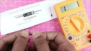 How to Check Diode with Multimeter | Simple and Easy Method to Test Diode