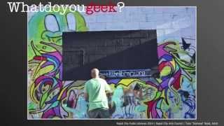 Geek the Library Mural in Art Alley - Rapid City, South Dakota