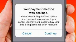 Payment Method Declined App Store | How to Fix Your Payment Method Was Declined! iOS 17