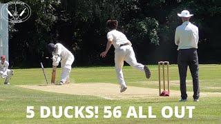 5 DUCKS! 56 ALL OUT | Club Cricket Highlights - Castor & Ailsworth CC vs Newmarket CC