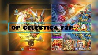 OP CELESTICA F2P BUILD in Castle Clash || Castle Clash