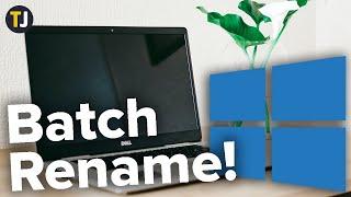 How to Batch Rename Files in Windows 10!