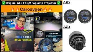 AES FX3 Double Laser BI-LED Fog Lens Projector Light  Available for all Cars  #aesprojector #aes