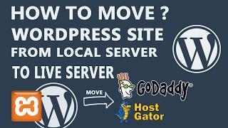 how to move WordPress site  from local to live server hosting [hindi]