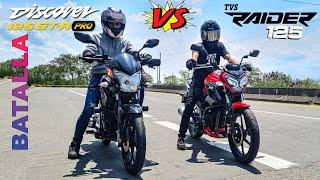 ️TVS Raider 125 VS Discover 125 STR Pro  ‼️La Gran Batalla  Drag Race