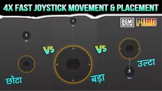 Big Joystick Vs Medium Joystick Vs Reverse Joystick BGMI x PUBG | Joystick Size & Placement Guide