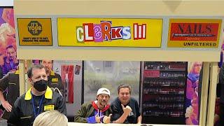 Kevin Smith at Clerks 3 Booth at Comic Con 2022