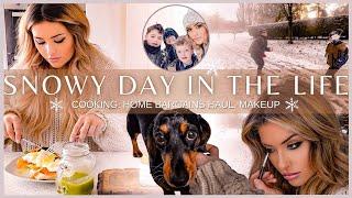 DAY IN THE LIFE  focallure makeup, home bargains haul & snowy winter walks