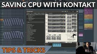 How To Save Lots of CPU While Composing with Kontakt