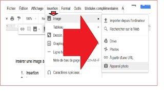 GOOGLE DOCUMENTS TUTORIEL COMMENT INSERER ET MODIFIER UNE IMAGE AVEC GOOGLE DOCS